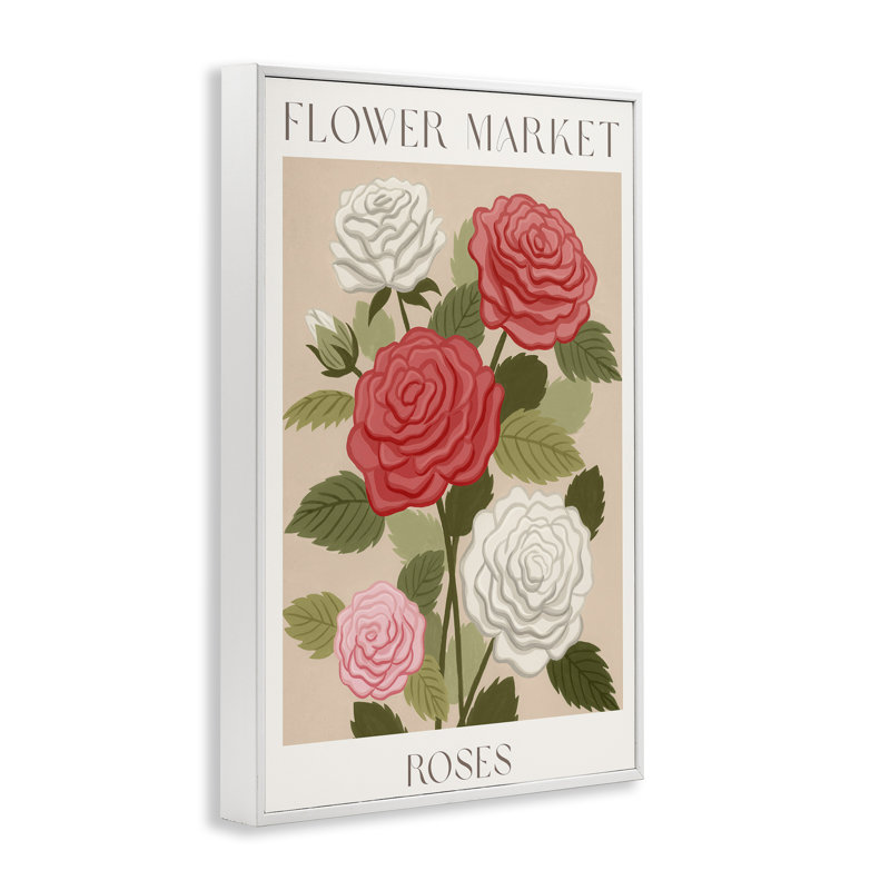 «Flower Market Roses», giclée encadrée, design par Courtney Haley, H 24 po x l 16 po