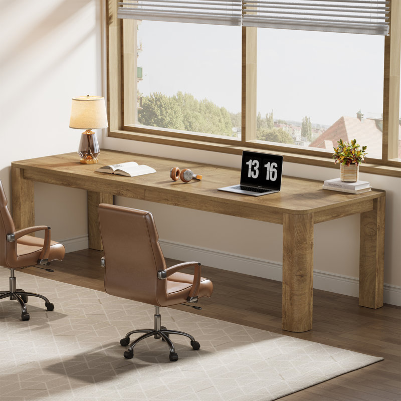 Bureau d'ordinateur 79 po de long, bureau double pour 2 personnes