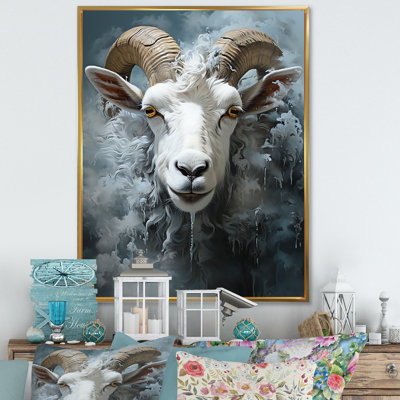 Moody minimalisme mouton sur toile