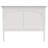 Neopolitan Full Louvered Panel Headboard Creamy White-23829820-23829822