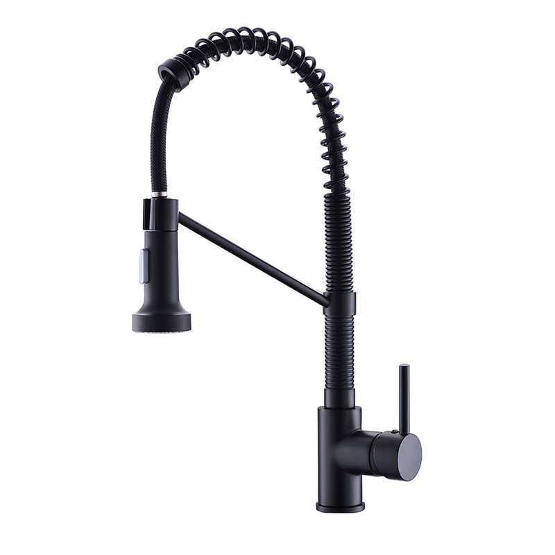 Kitchen Faucet With Pull Out Sprayer Stainless Steel Single Handle Kitchen Sink Faucets