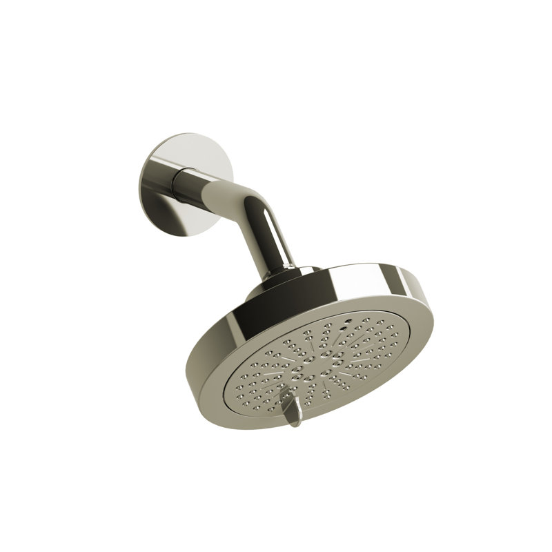 Riobel 6" 6-Function Showerhead With Arm, Polished Nickel