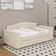 Lit de jour simple rembourré avec couchette et dernier système audio Bluetooth intégré-1312381765-1312381767