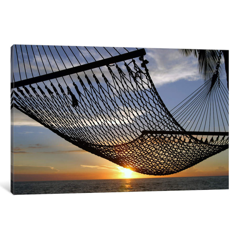 Hawaii Sunset - Print on Canvas, 20.32 cm H x 30.48 cm W, Wrapped Canvas