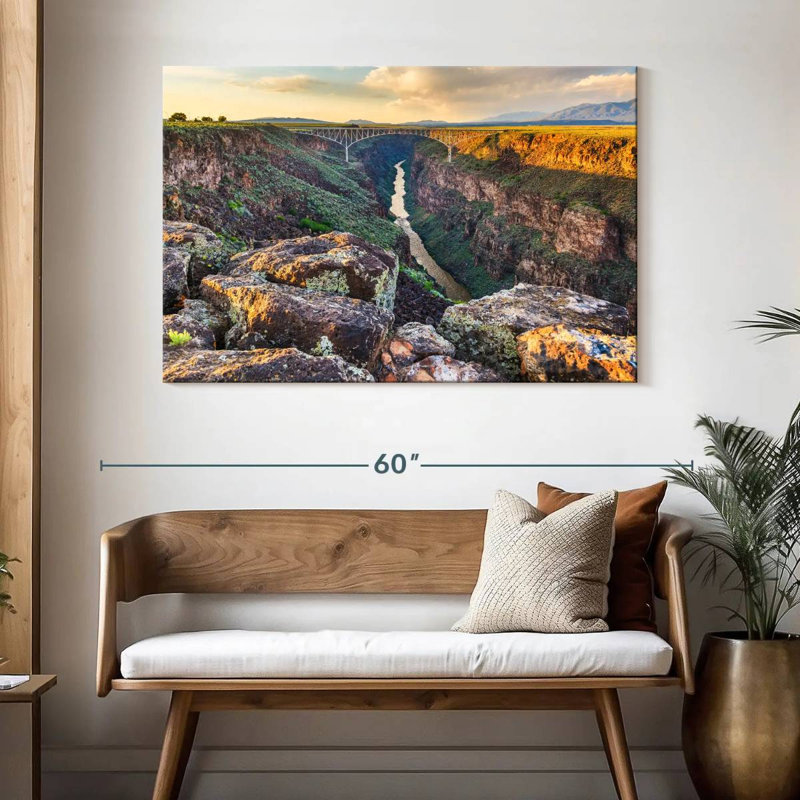 Pont Alvord Rio Grande Gorge, H 32 po x l 48 po
