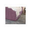 Annalei Regal Velvet Upholstered Bed Frame - Shaped Headboard, Chrome Feet-1288555751-1288555756