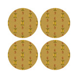 Vegan Leather Round Placemats