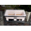 Fire Sense Yakatori Internal Grates Charcoal Chrome Cooking Grill Japanese Table - Large - Tan