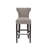 Upholstered Counter Stool with Solid Wood Frame-672236798