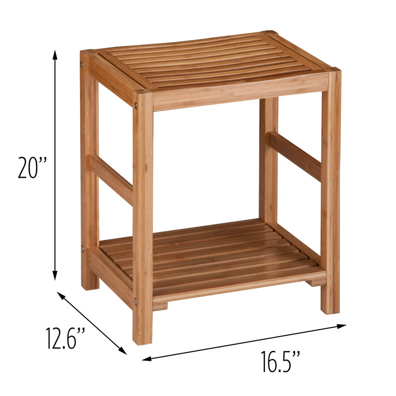 Moraga 16.54'' W Bamboo Shower Bench