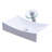 Novatto 13.75'' Ceramic Rectangular Bathroom Sink with Faucet-29562916
