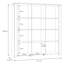 Ortiz 151.1 cm W Display Cabinet