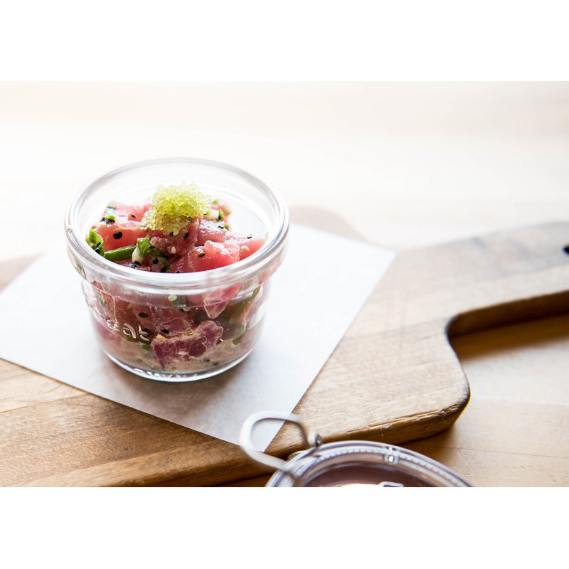 Lock-Eat Food Jar (Set of 6), 3" H x 3.4" W x 3.4" D