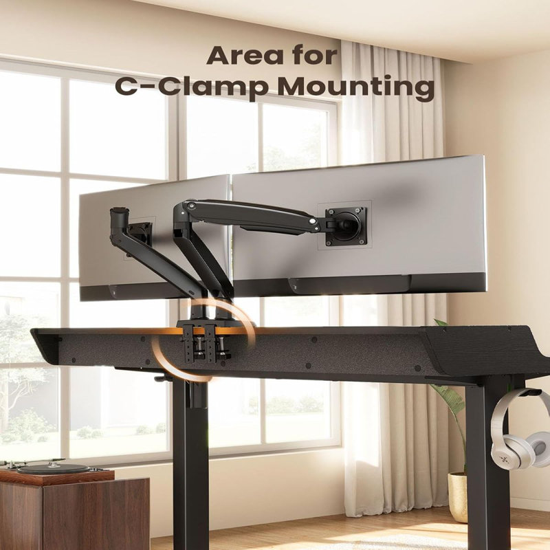 Ergonomic Electric Standing Desk With Drawers: Adjustable Height For Living Room/Bedroom/Office/Study Room, Black