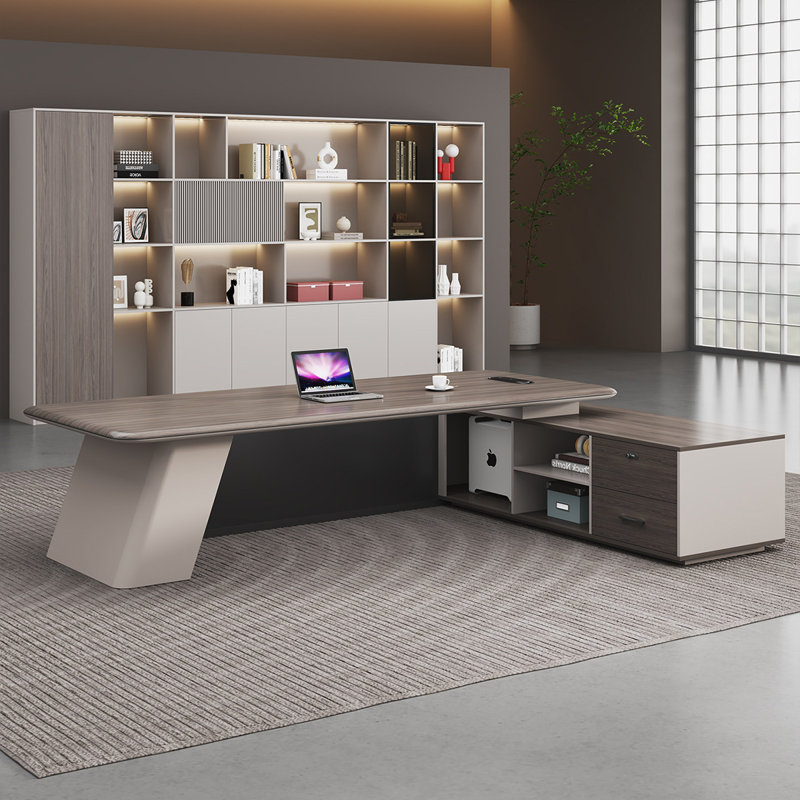 Bureau de direction en L 70,87 po,  H 29,53 po x l 70,87 po x P 62,99 po