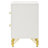 Chesney White 2-Drawer Nightstand Bedside Table