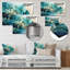 Sarcelle mystique abstraite sur fond bleu sarcelle-1606734878