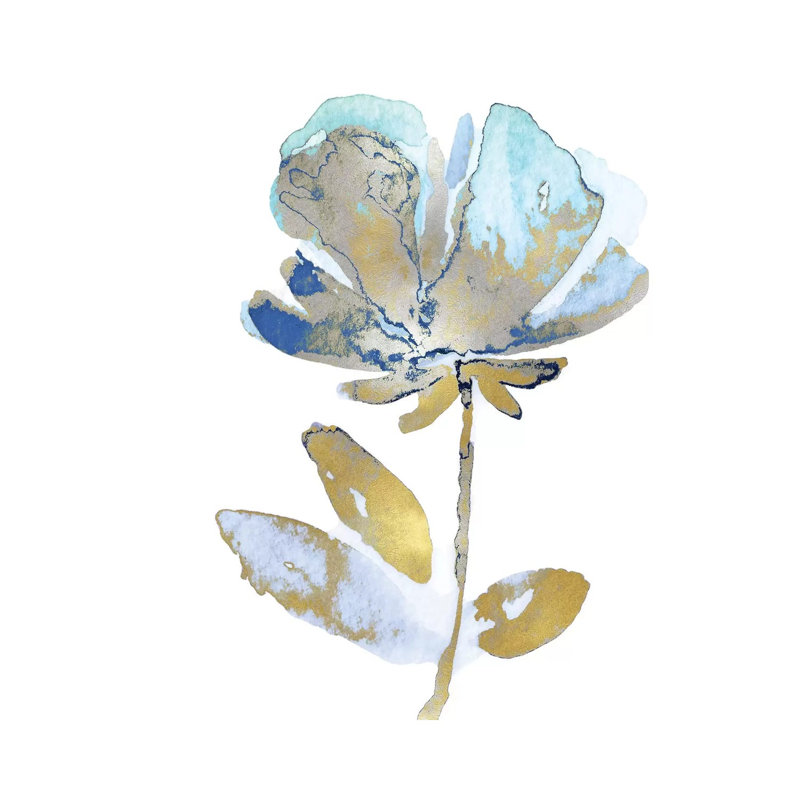 Fresh Bloom Aqua II by Vanessa Austin - Wrapped Canvas Print, 93.98 cm H x 93.98 cm W x 3.175 cm D