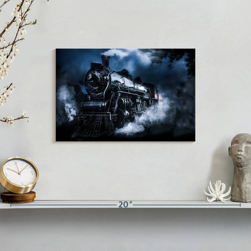 Mehar Dark Steam Train, 8'' H x 12'' W