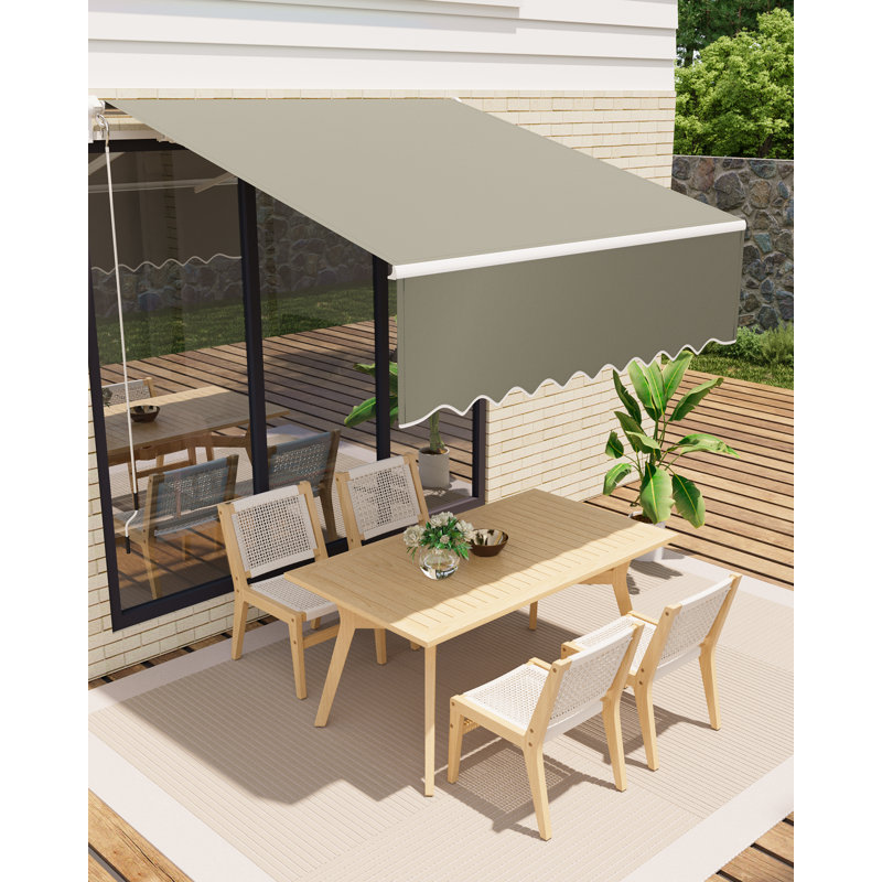 304cm Tilt Wall Mount Parasol, Grey