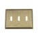 Deco 3-Gang Toggle Light Switch Wall Plate