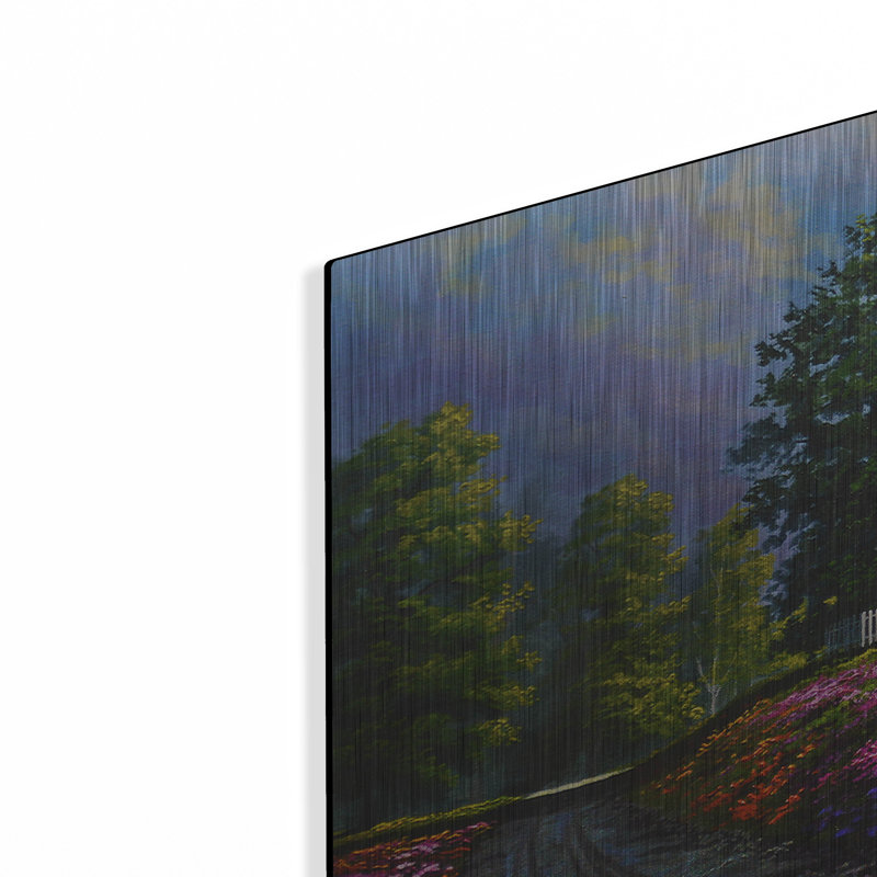 August Grove «Glorious Springtime» par Gary Adams, art mural en métal, 16 po x 12 po, H 12 po x l 16 po