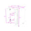 Meuble-lavabo de 24 po avec lavabo en céramique intégré, portes d'armoire à fermeture en douceur et conception à dossier ouvert-1511469542