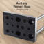 Porte-serviettes de salle de bain autoportant KES H 37 po à 2 niveaux KES