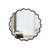 Solid Wood Wavy  Mirror Wall Decor 31" X 31" Modern Mirror Wall Decor For Bathroom, Bedroom, Living Room, Dining Room, Cloakroom, Entryway-1616619633-1616619634