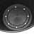  Timberline Barrel-Style Round Planter, Black, 18in