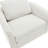 Accent Chairs,Oversized 360 Swivel Armchair(Seat Area:16.69"D x 25.98"W),Modern Comfy Reading Chairs for Living Room with Metal Base,Performance Fabric in Off-White-272185684