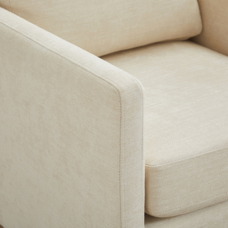 Fauteuil pivotant 360 °, Chenille+Beige