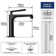 Modern Single-Hole Single-handle Bathroom Faucet with Drain Assembly