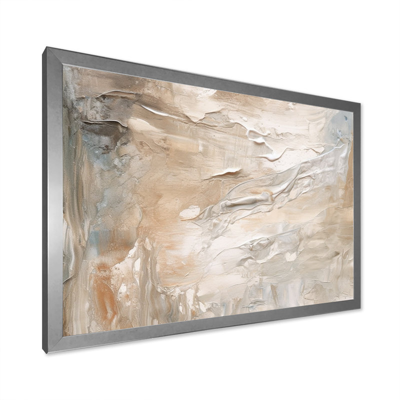 «Serene Sens sensibilité in Gentle Retro Tones I», reproduction sur toile, H 34 po x l 44 po x P 1,5 po, Cadre simple argenté