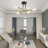 Rensselear 4 - Light Dimmable Sputnik Modern Linear Chandelier