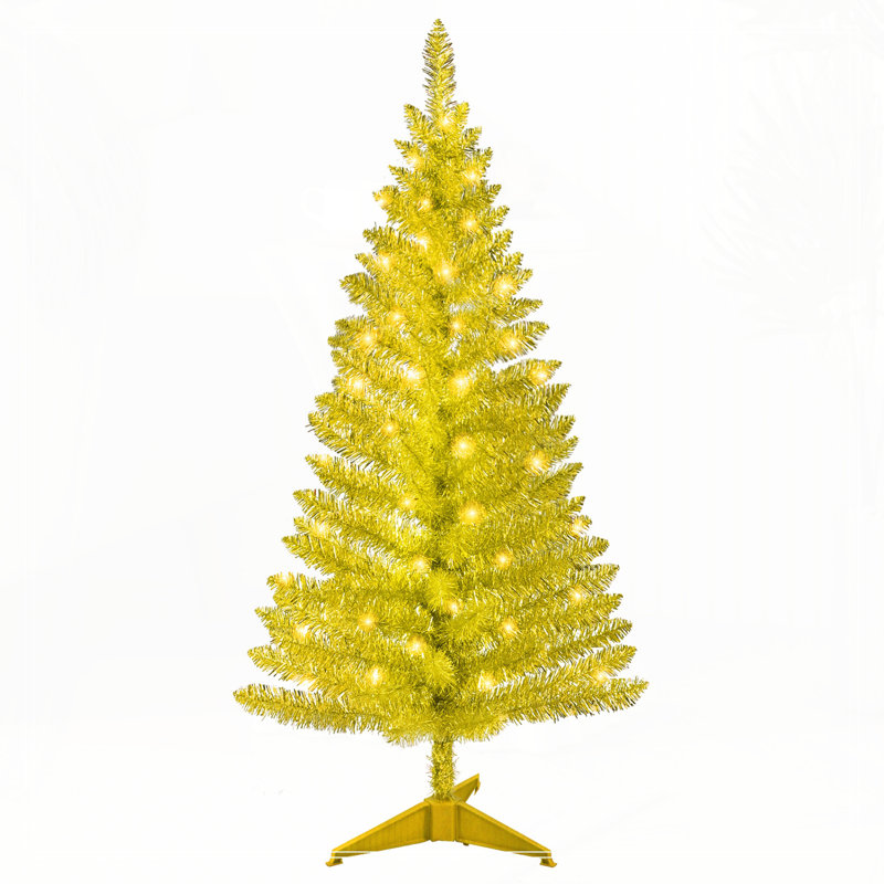 Arbre de Noël doré 4 pi avec 50 lumières UL