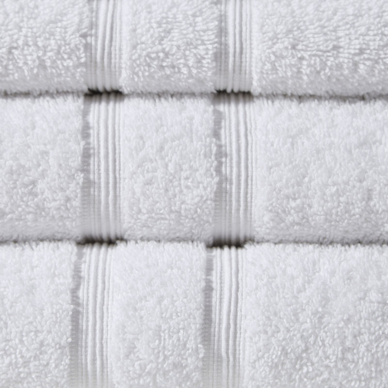 Aegean White Turkish Cotton 6-Piece Towel Set