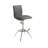 Modern Barstool Texture Leatherette/Chrome Adjustable Height