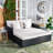 Cadeo 53.1'' Wide Straight Wicker Patio Daybed with Cushions-685153261