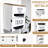2 In 1 Trash Bag Dispenser, Double Wall Mounted,White