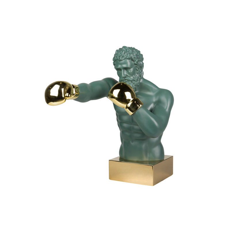People Figurines & Sculptures, Green/Golden