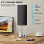 Lampe de table à commande tactile à intensité variable avec ports de charge USB-C et USB-A, prise de courant CA et ampoule à DEL incluse pour la chambre à coucher, le salon ou le bureau-151554517-151554520