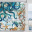 Rideau de douche avec crochets Ocean