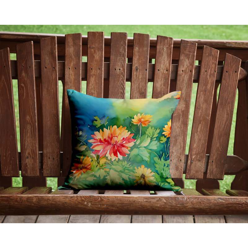 Outdoor Throw Pillow, 14" H x 14" W