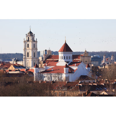 Vilnius Churches - Wrapped Canvas Print