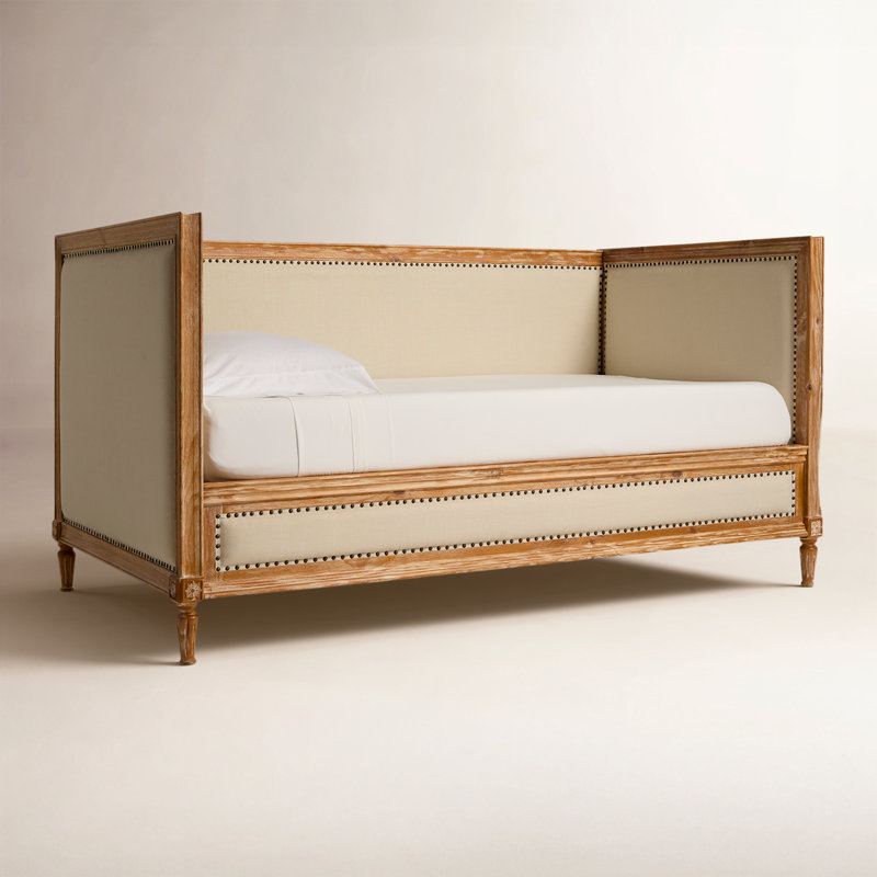 Daybed, Cream/Salvage Oak