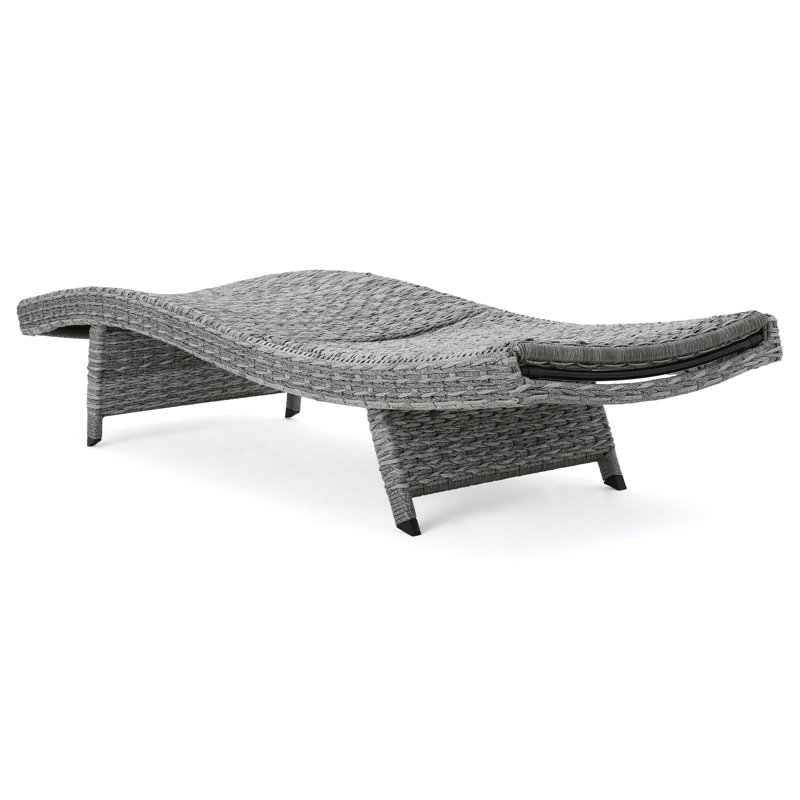 Chaise longue en osier Crete