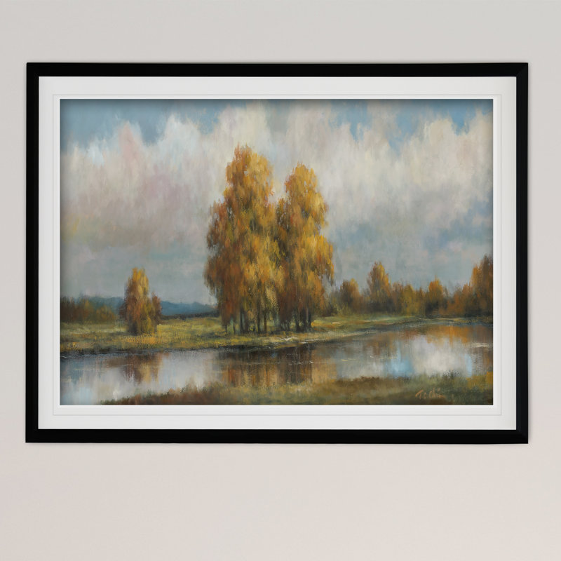 Shenandoah I - reproduction de cadre photo, H 30 po x l 40 po x P 1,5 po, Noir