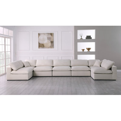 Jocqua Velvet U-Shaped Sectional Reversible