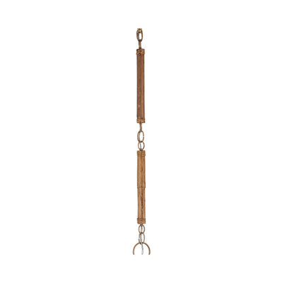 12" (6) Natural/Sattle Tan Extension Rods